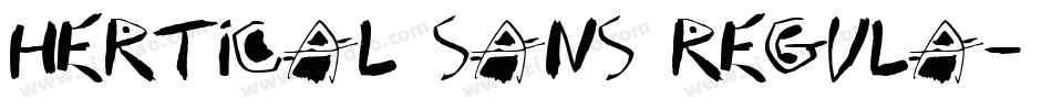 Hertical Sans Regula字体转换